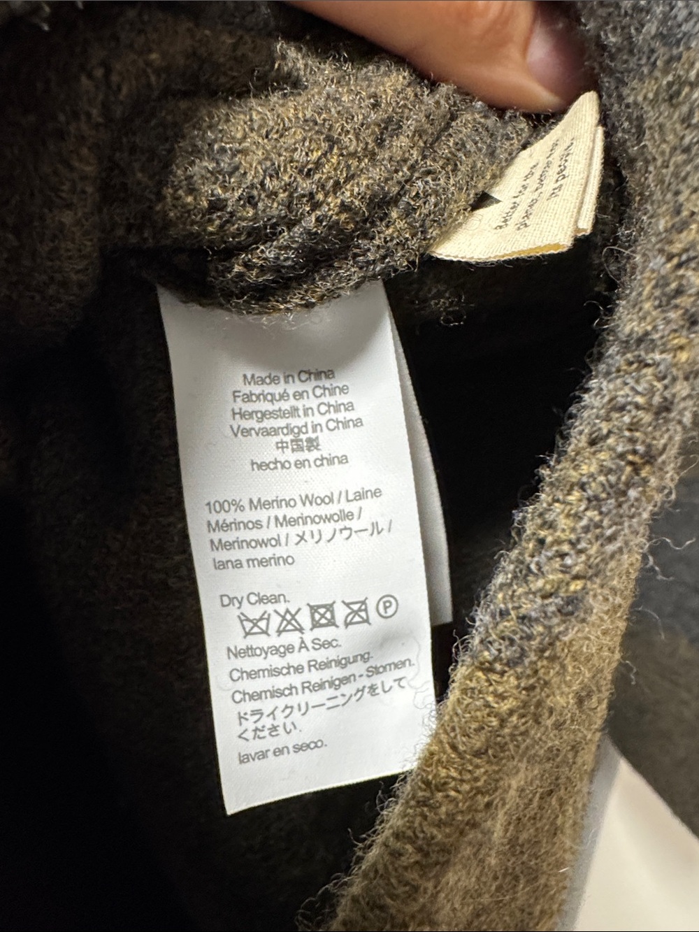 Madewell 100% Merino wool half zip popover sweater in Buffalo check S - Picture 7 of 7